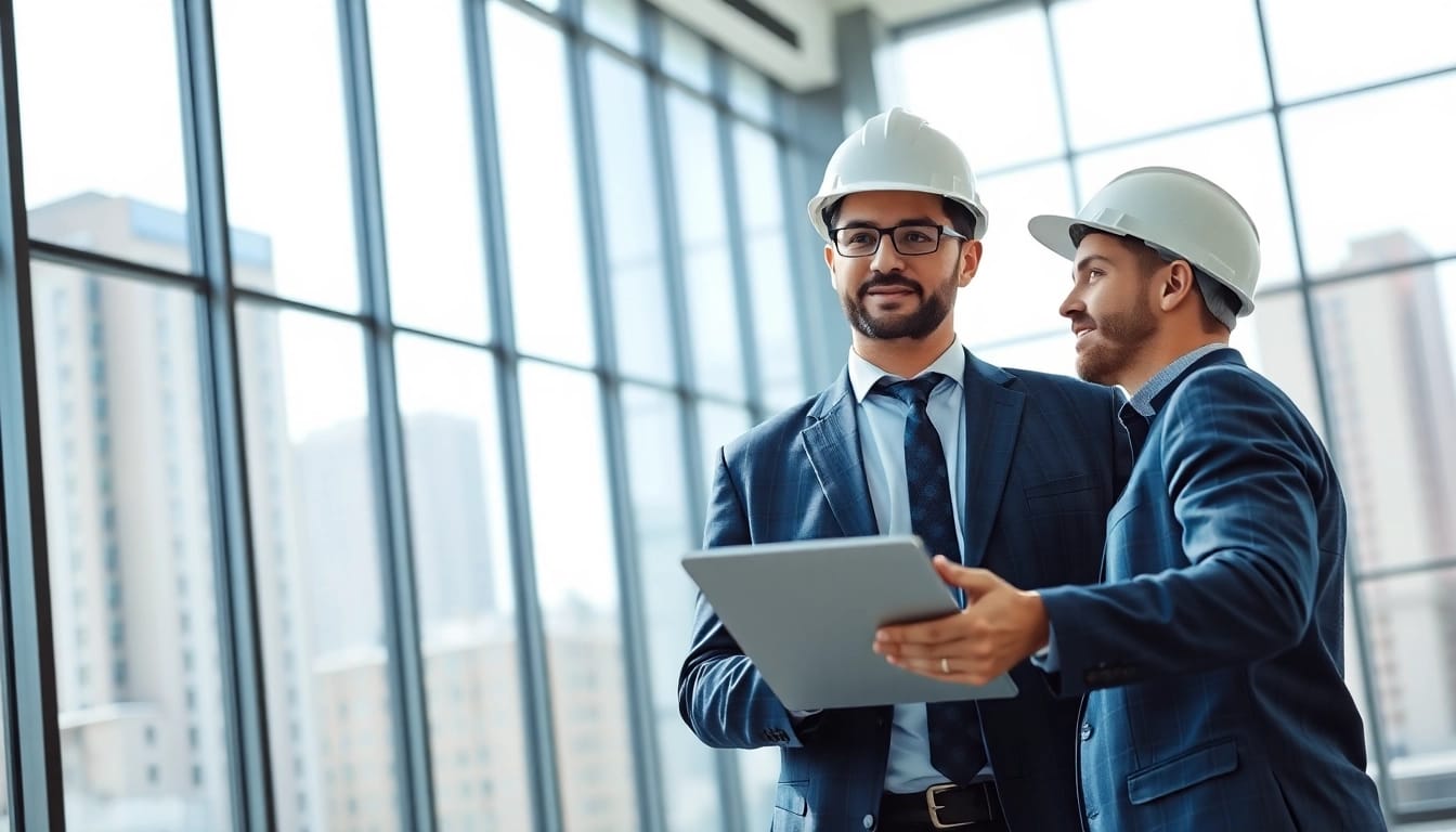 Headhunter Ingenieure in einem modernen Büro bei der Beratung eines Ingenieurs mit einem professionellen Ansatz.