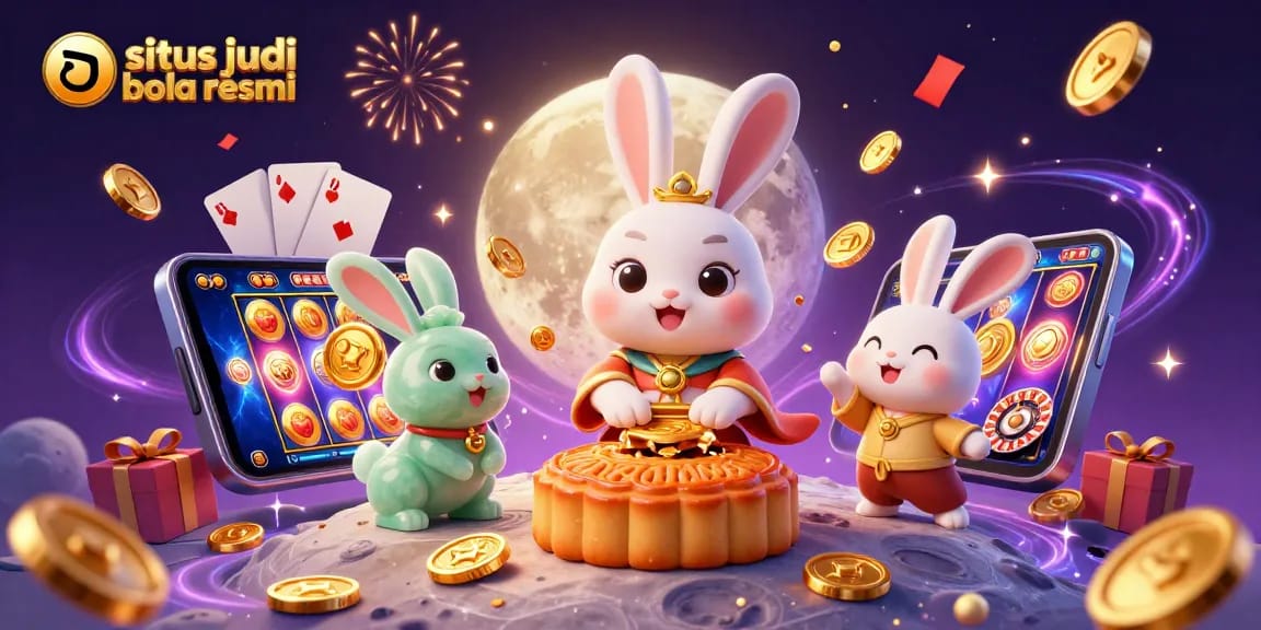 Experience winning with situs judi bola resmi in a vibrant 3D illustration showcasing casino fun.