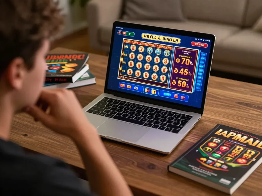 Player engaged in online gaming at home with TR88, showcasing strategic decision-making.