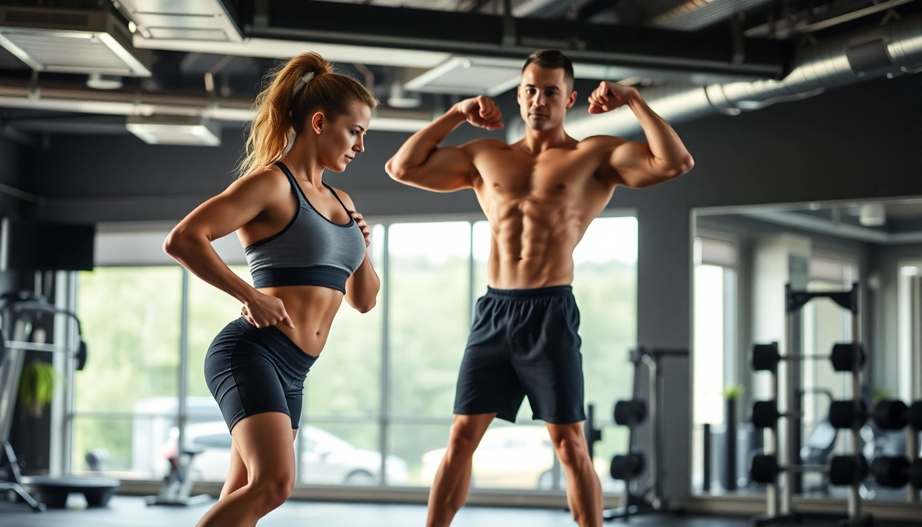 Trainierender Bodybuilder mit Unique Pharma Steroids im Fitnessstudio