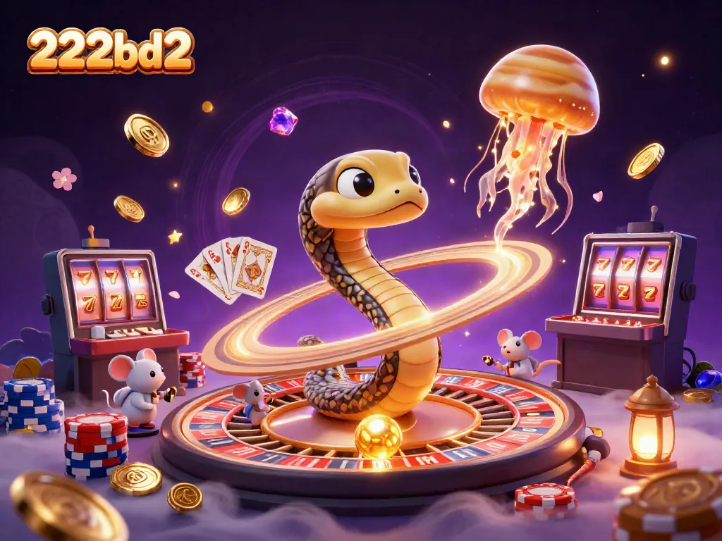 Experience the excitement of 222bd2 with astronauts betting on a cosmic roulette scene.