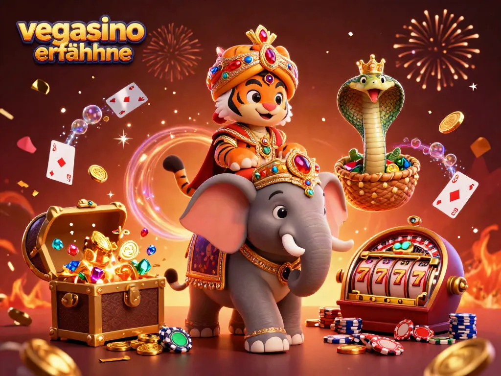 Engage with vegasino erfahrungen in a dynamic casino scene featuring vibrant characters and gaming elements.