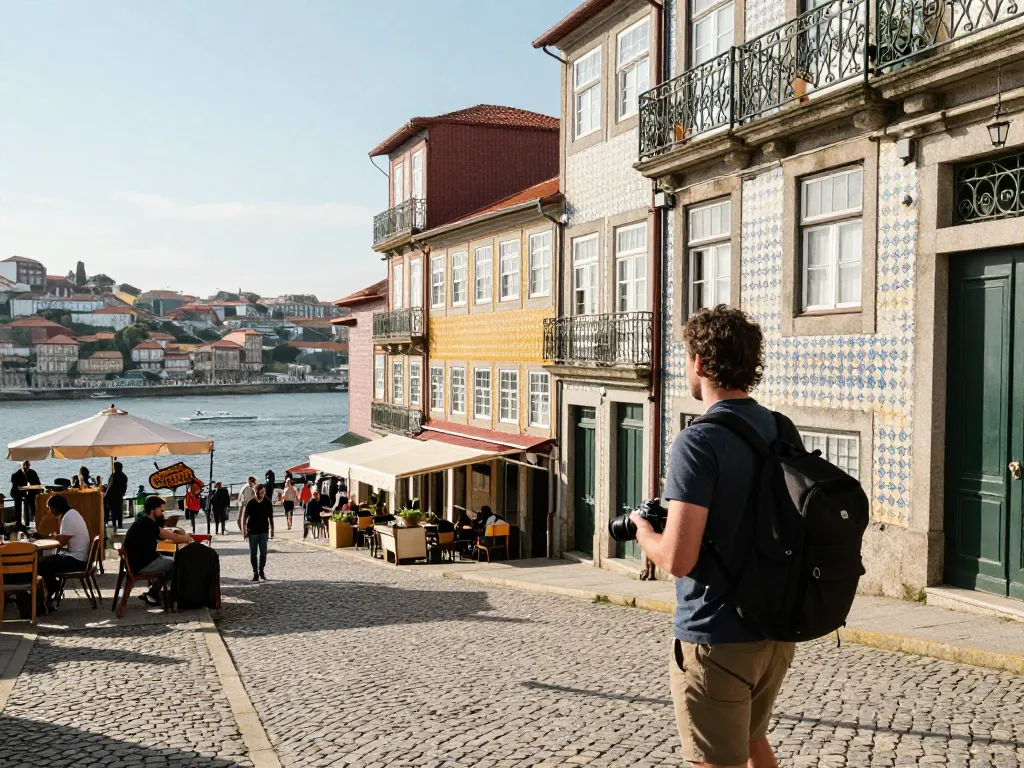 Reisetipps Porto: Die charmanten Straßen von Porto mit bunten Gebäuden und pulsierender lokaler Kultur entdecken.