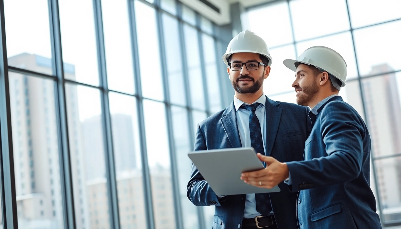 Headhunter Ingenieure in einem modernen Büro bei der Beratung eines Ingenieurs mit einem professionellen Ansatz.