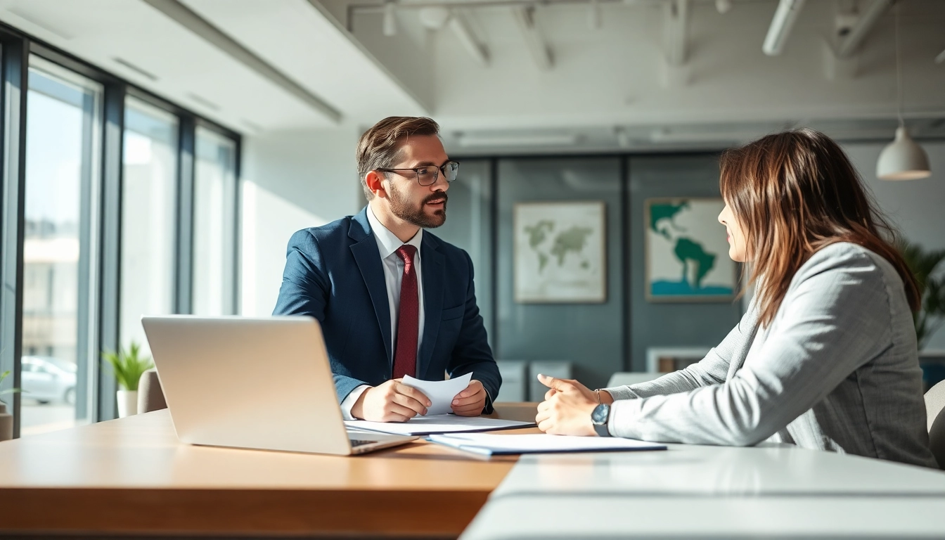 Headhunter Ingenieure in einem Gespräch über Karrieremöglichkeiten im Ingenieurwesen.