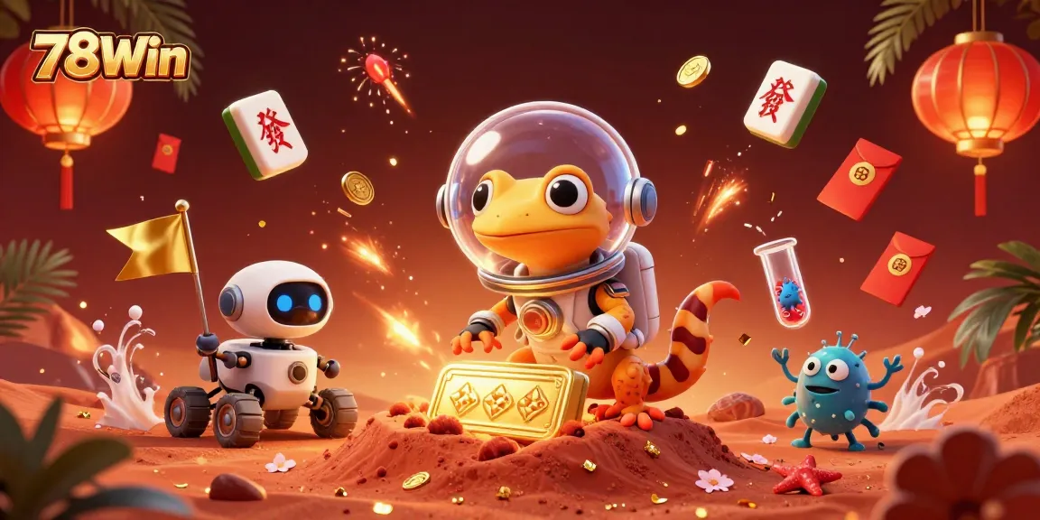 Engage in thrilling gameplay at 78Win’s unique Martian casino with golden prizes and fun elements.