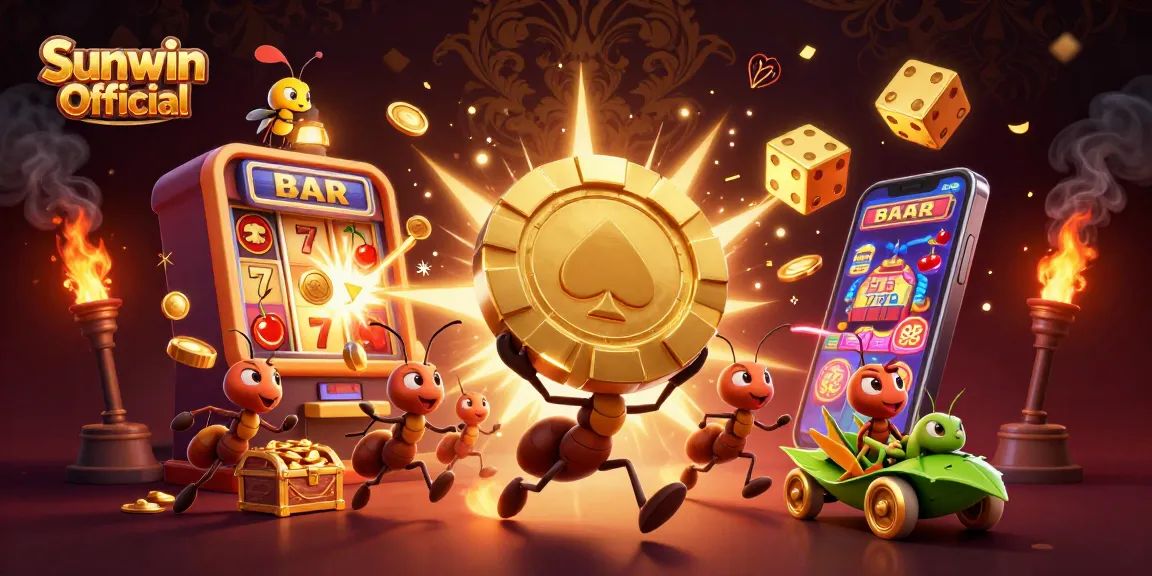 Win big with Sunwin Official in this dynamic heist scene bursting with casino excitement!